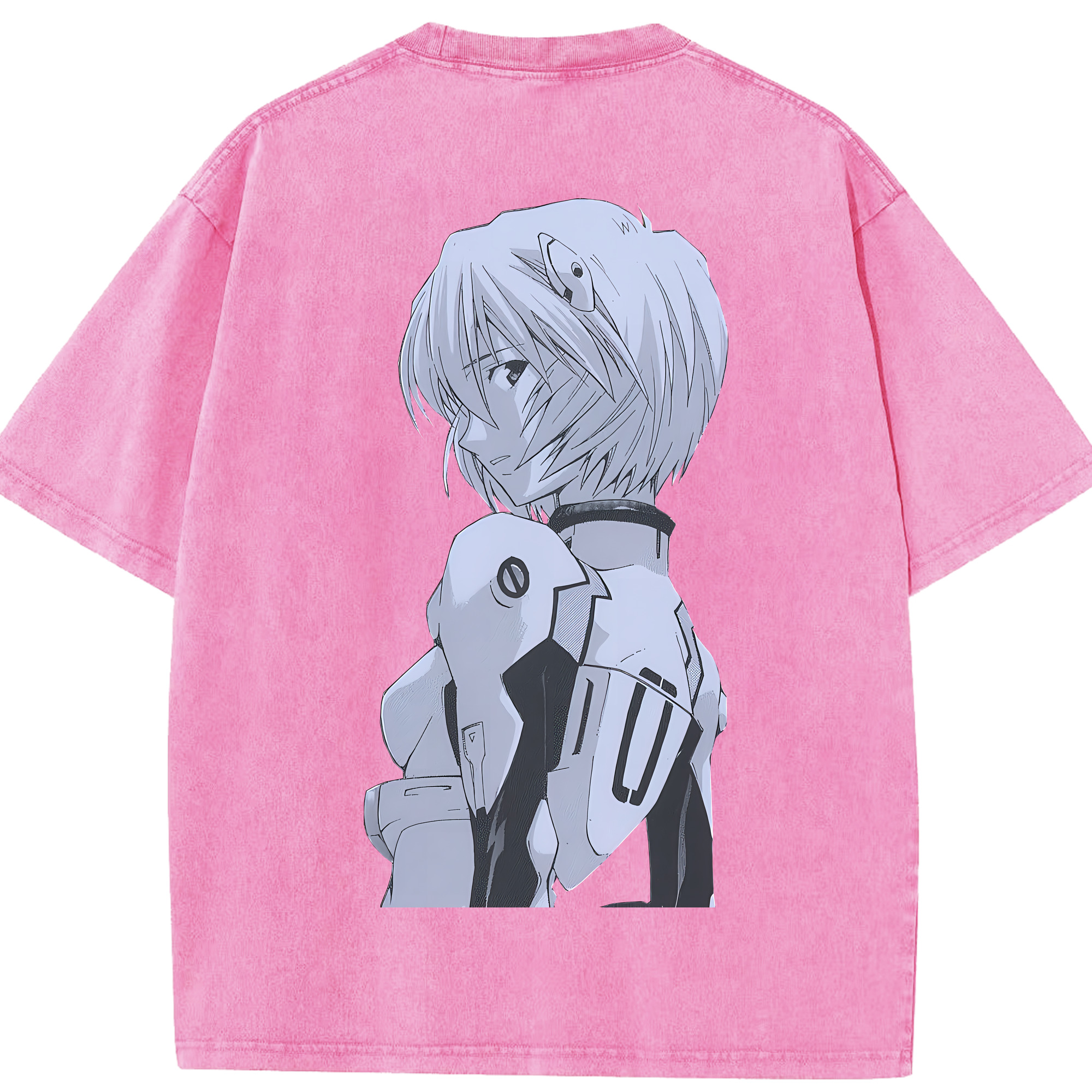 （画像用） EVA 新世紀エヴァンゲリオン 綿100% ヴィンテージ風 半袖Tシャツ（背面プリント）